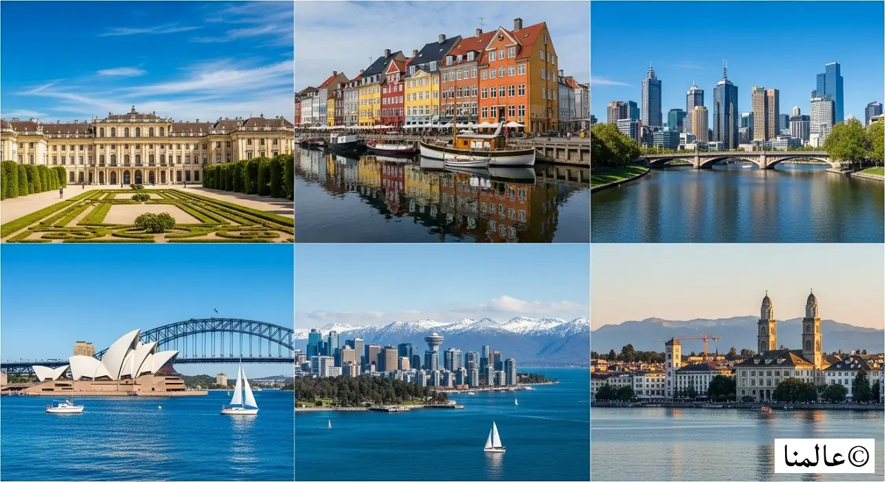 أفضل 10 مدن للعيش في العالم