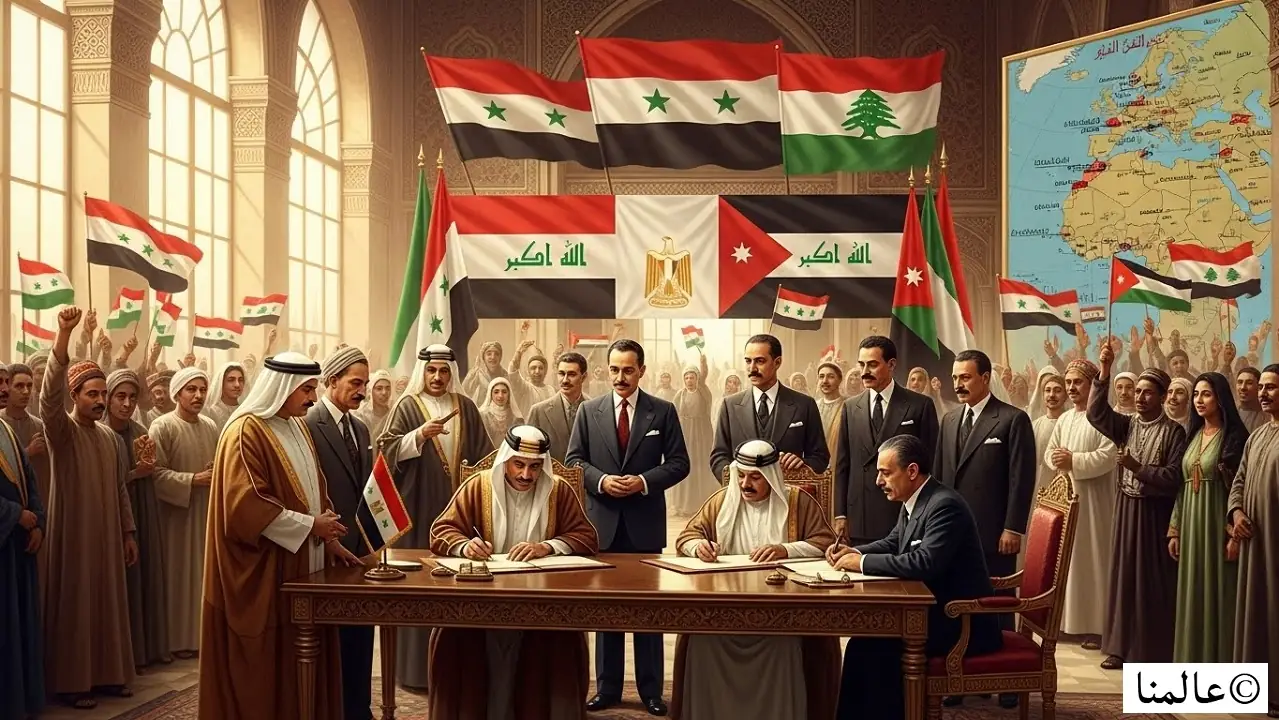 خرائط الدم والحبر - القصة الحقيقية وراء استقلال الدول العربية 1 استقلال الدول العربية