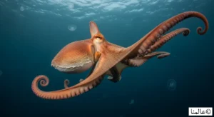 أخطبوط دامبو النادر يسبح بزعانفه الشبيهة بالأذن