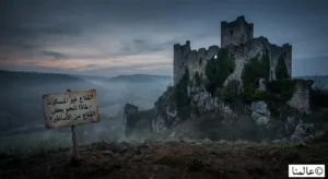 قلعة تاريخية قديمة وسط الطبيعة توضح الفرق بين القلاع المسكونة والقلاع العادية