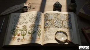 مخطوطة فوينيتش - سر الكتاب الذي لم يستطع أحد قراءته 3 رسم توضيحي يظهر مخطوطة فوينيتش وهي مركز اهتمام عالمي كظاهرة ثقافية