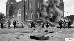 الحقوق المدنية - القصة الدموية لاعتقال 600 طفل في يوم! 3 كنيسة برمنغهام المدمرة بعد التفجير الغادر الذي استهدف حركة الحقوق المدنية وأودى بحياة أربع فتيات